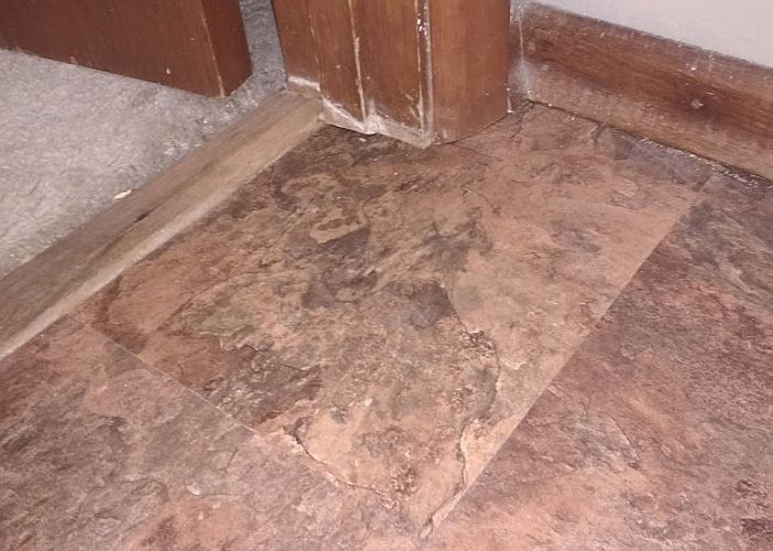 How To Cut Vinyl Tile Around Door Jambs, How To Cut Vinyl Tile Flooring Around Toilet