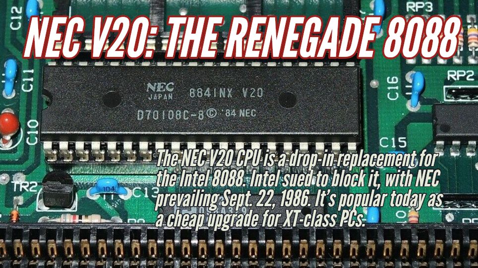 NEC V20 CPU: A bit of pep for an XT - The Silicon Underground