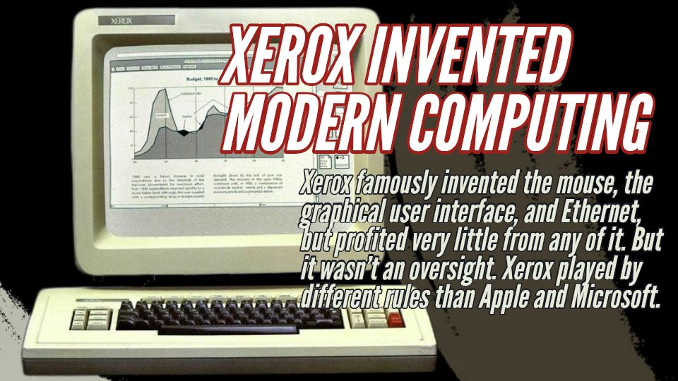 How Xerox invented the GUI and lost it - The Silicon Underground